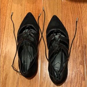 Brian Atwood lace up ballet flats